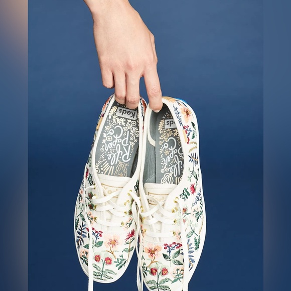 Keds x Rifle Paper Co. Champion Sneakers Size 7 - Picture 4 of 13